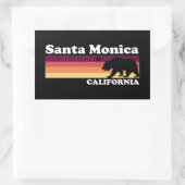 ヴィンテージサンタモニカカリフォルニア 長方形シール (バッグ)