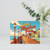 ヴィンテージサンタモニカ,カリフォルニア ポストカード (スタンド正面)