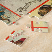 ヴィンテージサンタラッピング紙 ジグソーパズル (側面)