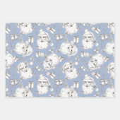 ヴィンテージサンタラッピング紙 ラッピングペーパーシート (正面3)