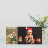 ヴィンテージサンタリストフォトカード シーズンカード (スタンド正面)