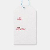 ヴィンテージサンタ付きクリスマスプレゼントラベル ギフトタグ (裏面)