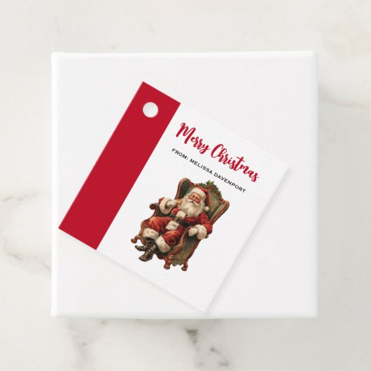 ヴィンテージサンタ伝統的クリスマス フェイバータグ (インサイチュ)