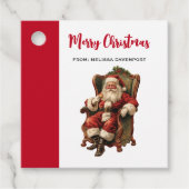 ヴィンテージサンタ伝統的クリスマス フェイバータグ (正面)