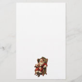 ヴィンテージサンタ伝統的クリスマス 便箋 (正面)