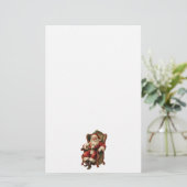 ヴィンテージサンタ伝統的クリスマス 便箋 (スタンド正面)