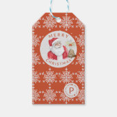 ヴィンテージサンタ伝統的ルスクリスマス ギフトタグ (正面)