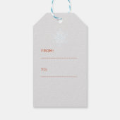 ヴィンテージサンタ伝統的ルスクリスマス ギフトタグ (裏面)