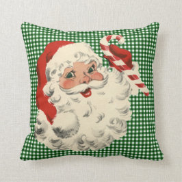ヴィンテージサンタ保持キャンディーケーン装飾用クッション クッション