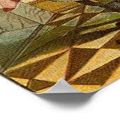 ヴィンテージサンタ充填ストッキング ポスター (角)