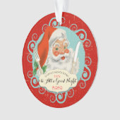 ヴィンテージサンタ器具グルメ料理クリスマス オーナメント (正面)