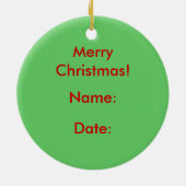 ヴィンテージサンタ固定リース セラミックオーナメント (裏面)