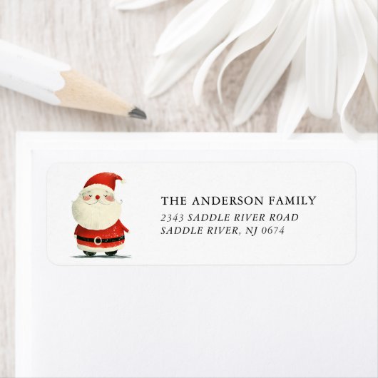 ヴィンテージサンタ差出人住所 ラベル (インサイチュ)