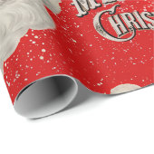 ヴィンテージサンタ応援 ラッピングペーパー (ロールコーナー)