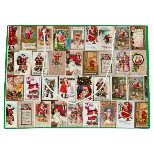 ヴィンテージサンタ抱き枕 ラージペーパーバッグ (正面)