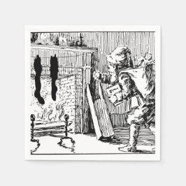 ヴィンテージサンタ持ち帰り玩具紙ナプキンス スタンダードカクテルナプキン