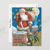 ヴィンテージサンタ月 シーズンポストカード (正面/裏面)