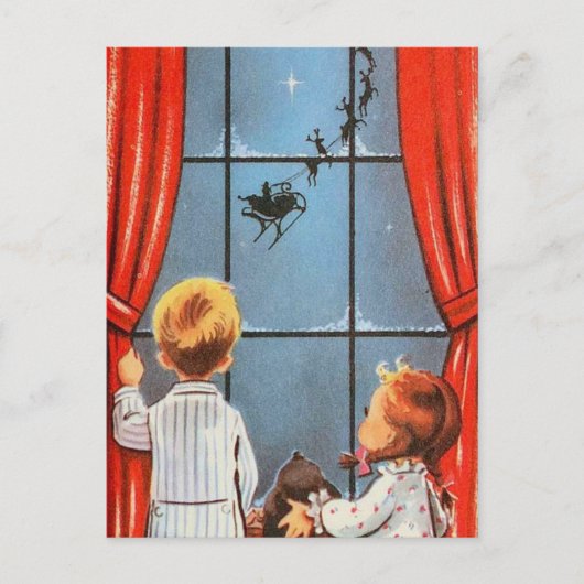 ヴィンテージサンタ来イズ シーズンポストカード (正面)