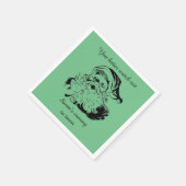 ヴィンテージサンタ来ズ・トゥ・タウン スタンダードカクテルナプキン (角)