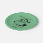 ヴィンテージサンタ来ズ・トゥ・タウン ペーパープレート (アングル)