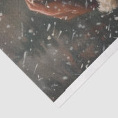 ヴィンテージサンタ森林の雪の切り離 薄葉紙 (詳細)