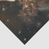 ヴィンテージサンタ白熱［赤熱］光を放つクロース 薄葉紙 (詳細)