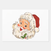 ヴィンテージサンタ節クリスマスデカップセントニック ラッピングペーパーシート (正面3)
