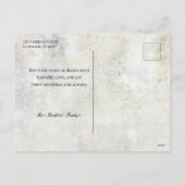 ヴィンテージサンタ素朴・ランドスケープ・ミュージック・コラージュ シーズンポストカード (裏面)