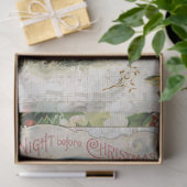 ヴィンテージサンタ素朴・ランドスケープ・ミュージック・コラージュ 薄葉紙 (ギフト)