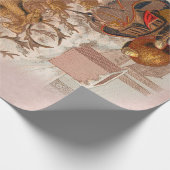 ヴィンテージサンタ車エフェメラデクページ ラッピングペーパー (角)