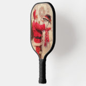 ヴィンテージサンタ雪だるまクリスマスウィンターホリデーズ ピックルボールラケット (左)