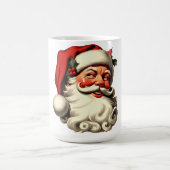 ヴィンテージサンタ顔クリスマスマグ – レトロサンタ コーヒーマグカップ (中央)