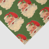 ヴィンテージサンタ顔グリーン 薄葉紙 (詳細)