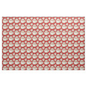 ヴィンテージサンタ顔レッド ファブリック (ヤード)