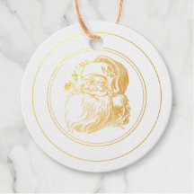 ヴィンテージサンタ顔承認のシールのクリスマス