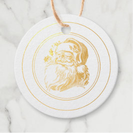 ヴィンテージサンタ顔承認のシールのクリスマス フェイバータグ