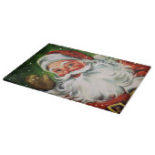 ヴィンテージサンタ顔1 カッティングボード (角)