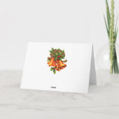 ヴィンテージサンタ飛んでいるスリー シーズンカード (裏面)