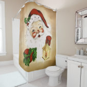 ヴィンテージサンタ2 シャワーカーテン (インサイチュ)