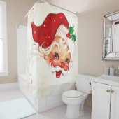 ヴィンテージサンタ4 シャワーカーテン (インサイチュ)