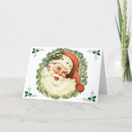 ヴィンテージサンタ・ウィズ・ホリー シーズンカード