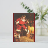 ヴィンテージサンタ・ウォーミングズ足 シーズンポストカード (スタンド正面)