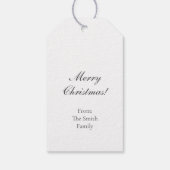 ヴィンテージサンタ ギフトタグ (裏面)