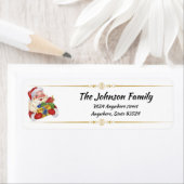 ヴィンテージサンタ(ギフト付き)差出人住所ラベル ラベル (インサイチュ)