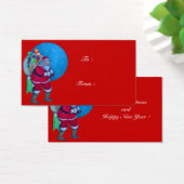 ヴィンテージサンタ、クリスマスサックおもちゃ星空レッド (デスク)