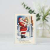 ヴィンテージサンタ・クリスマス挨拶はがきコピー シーズンポストカード (スタンド正面)