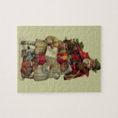 ヴィンテージサンタ・クリスマス・ミュージック・ソング ジグソーパズル (横)