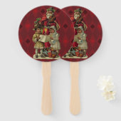 ヴィンテージサンタ・クリスマス・ミュージック・ソング ハンドファン (正面&裏面)