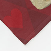 ヴィンテージサンタ・クリスマス・ミュージック・ソング フリースブランケット (角)