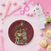 ヴィンテージサンタ・クリスマス・ミュージック・ソング ペーパープレート (パーティー)